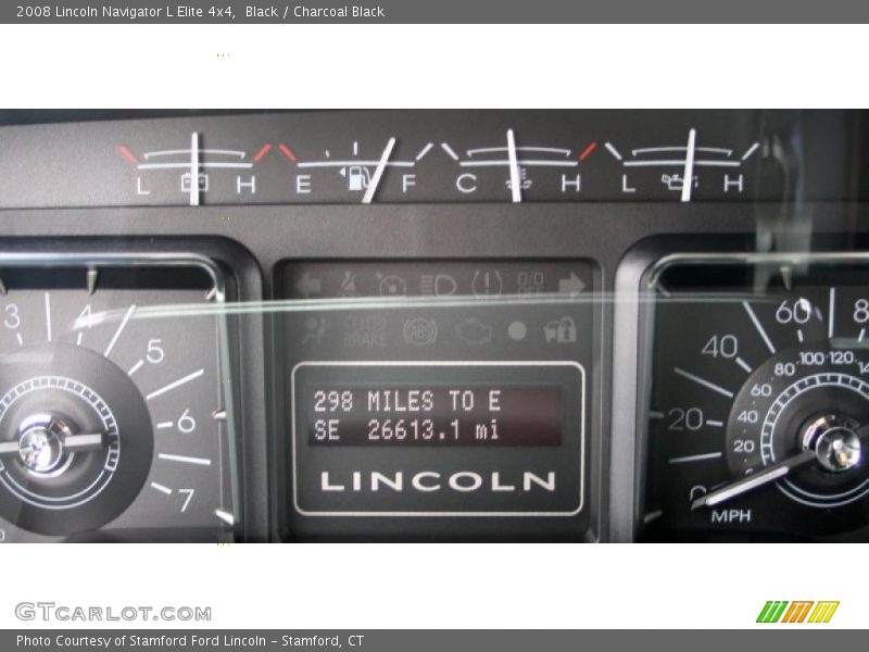 Black / Charcoal Black 2008 Lincoln Navigator L Elite 4x4