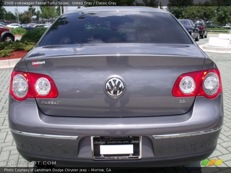 United Gray / Classic Gray 2008 Volkswagen Passat Turbo Sedan