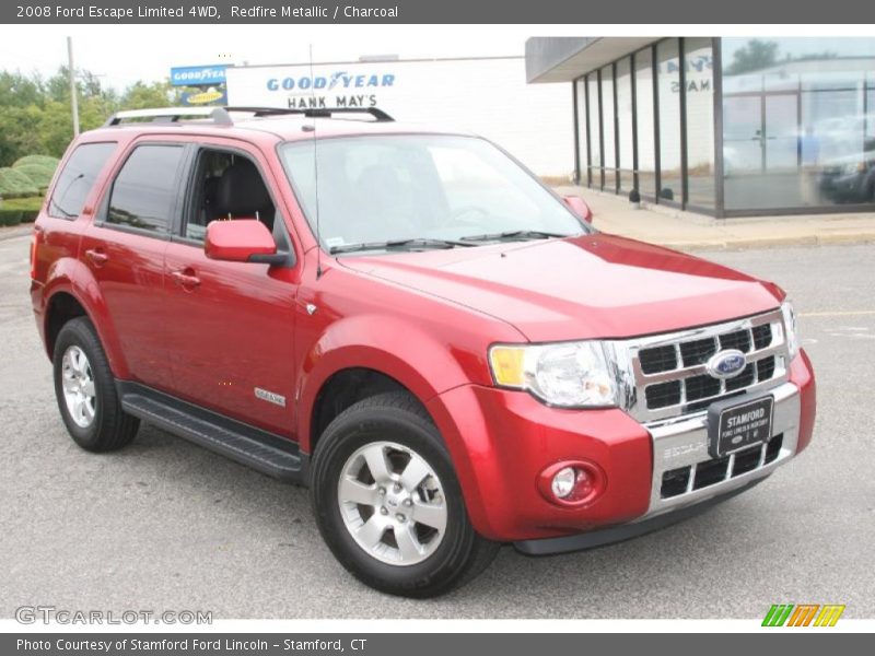 Redfire Metallic / Charcoal 2008 Ford Escape Limited 4WD