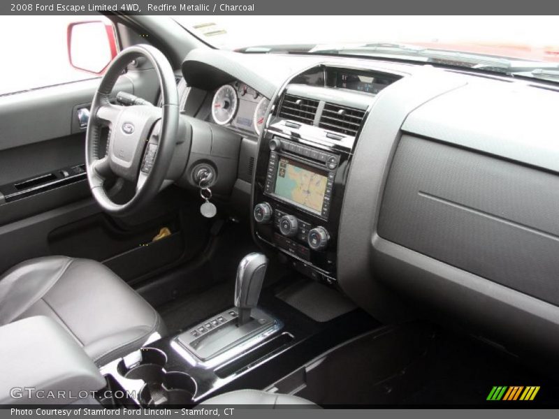 Redfire Metallic / Charcoal 2008 Ford Escape Limited 4WD