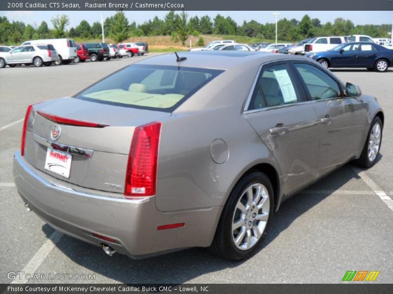 Radiant Bronze / Cashmere/Cocoa 2008 Cadillac CTS Sedan