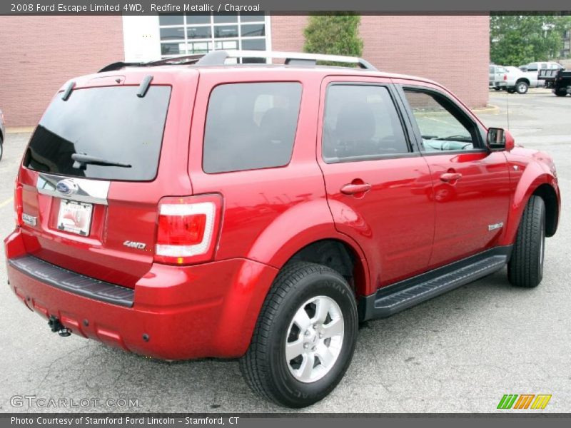 Redfire Metallic / Charcoal 2008 Ford Escape Limited 4WD