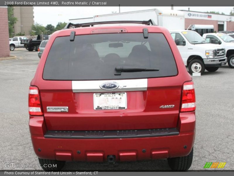 Redfire Metallic / Charcoal 2008 Ford Escape Limited 4WD
