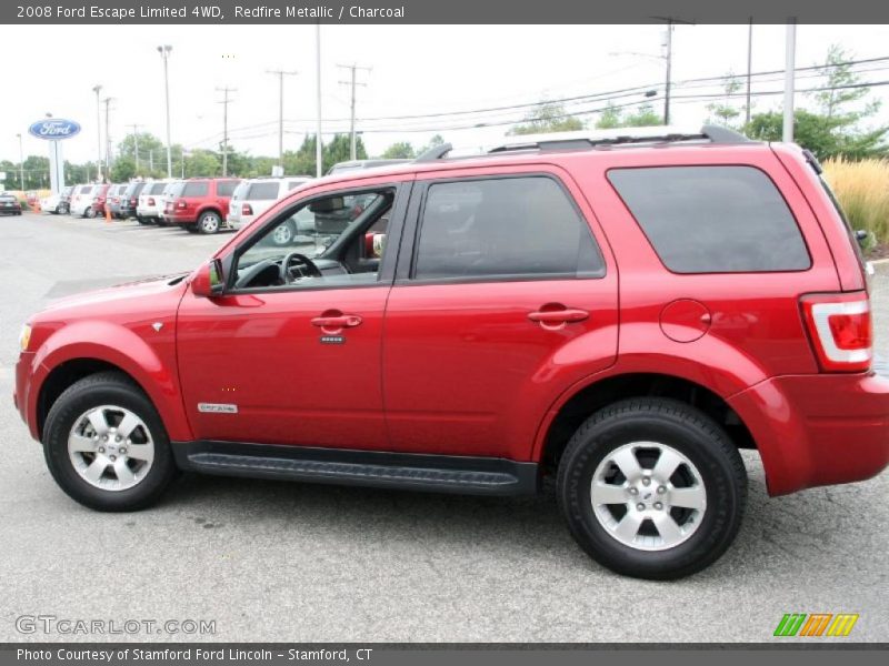 Redfire Metallic / Charcoal 2008 Ford Escape Limited 4WD