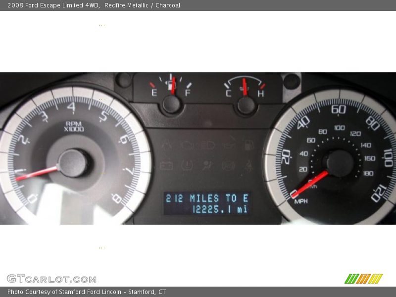 Redfire Metallic / Charcoal 2008 Ford Escape Limited 4WD