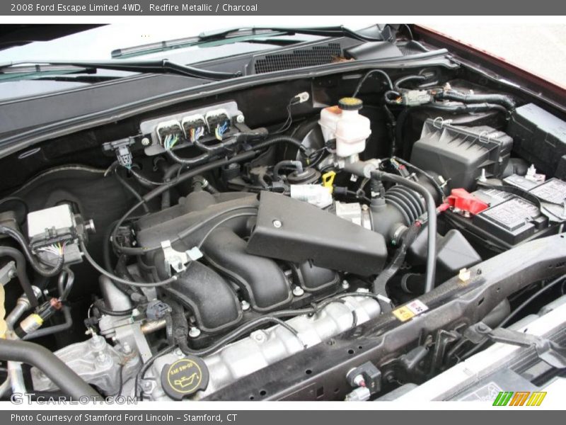 Redfire Metallic / Charcoal 2008 Ford Escape Limited 4WD