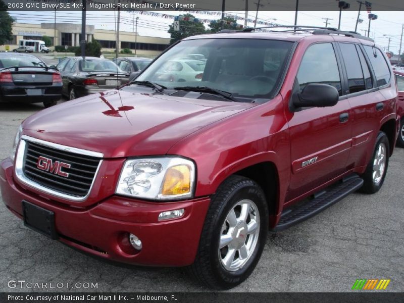Magnetic Red Metallic / Dark Pewter 2003 GMC Envoy SLE 4x4
