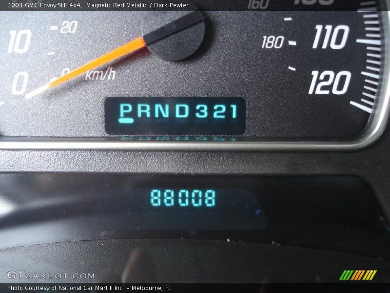 Magnetic Red Metallic / Dark Pewter 2003 GMC Envoy SLE 4x4
