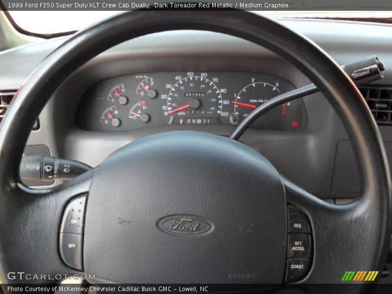 Dark Toreador Red Metallic / Medium Graphite 1999 Ford F350 Super Duty XLT Crew Cab Dually