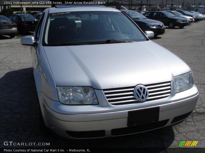 Silver Arrow Metallic / Black 2001 Volkswagen Jetta GLS VR6 Sedan