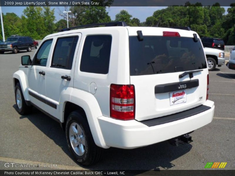 Stone White / Dark Slate Gray 2009 Jeep Liberty Sport