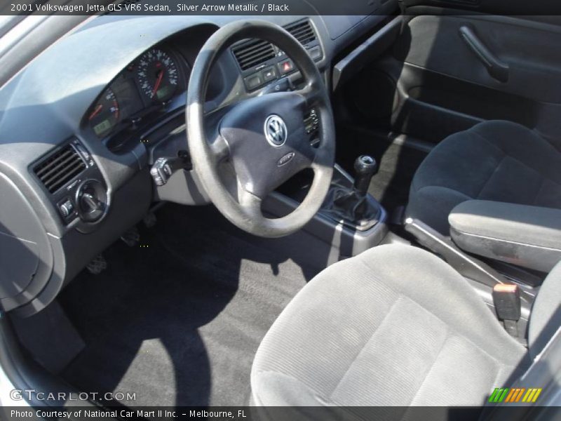 Silver Arrow Metallic / Black 2001 Volkswagen Jetta GLS VR6 Sedan