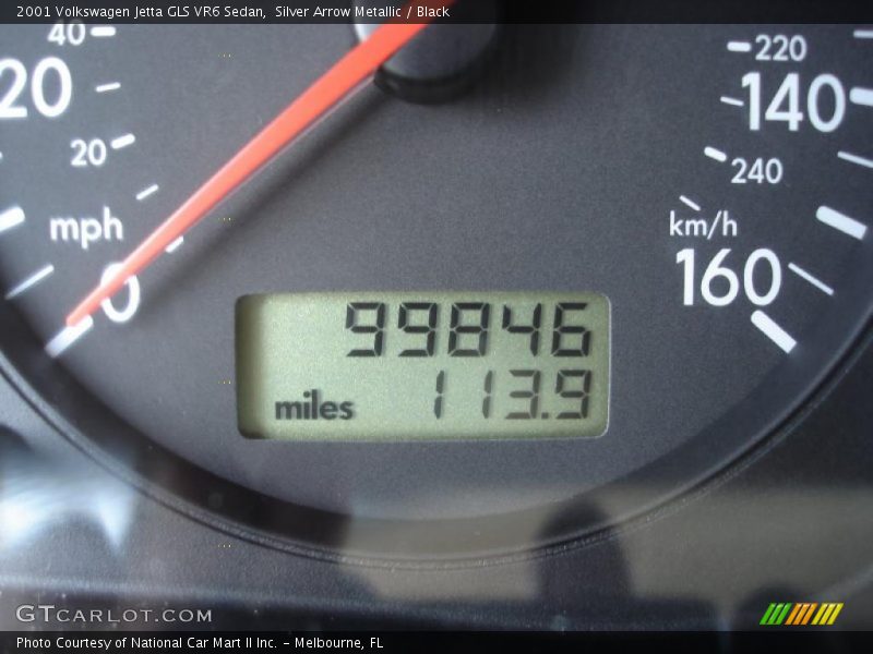 Silver Arrow Metallic / Black 2001 Volkswagen Jetta GLS VR6 Sedan