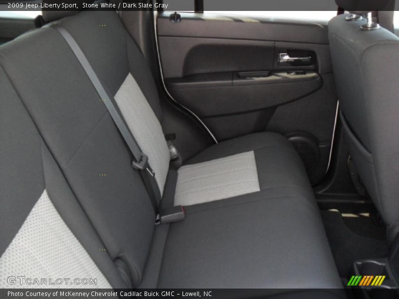 Stone White / Dark Slate Gray 2009 Jeep Liberty Sport
