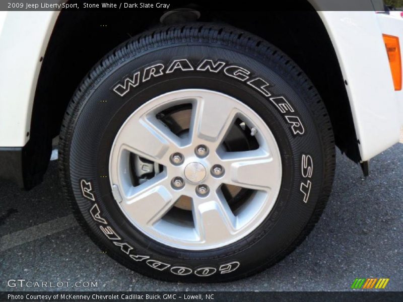 Stone White / Dark Slate Gray 2009 Jeep Liberty Sport