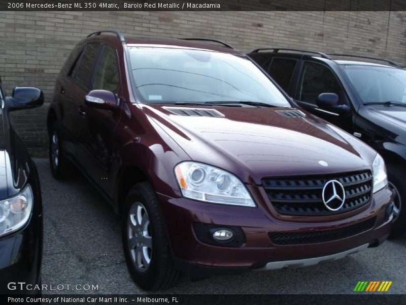 Barolo Red Metallic / Macadamia 2006 Mercedes-Benz ML 350 4Matic