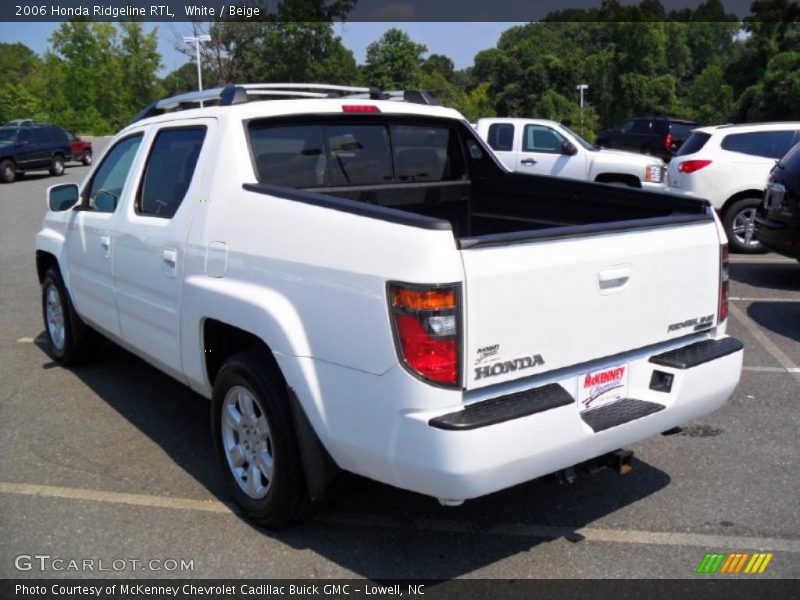 White / Beige 2006 Honda Ridgeline RTL