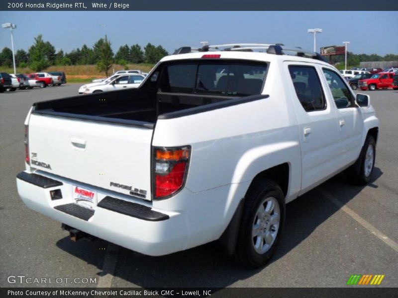 White / Beige 2006 Honda Ridgeline RTL