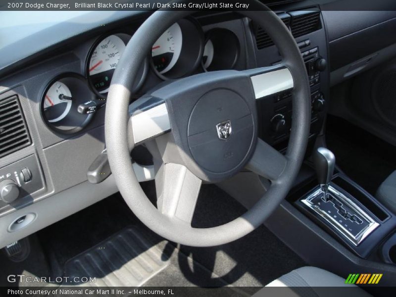 Brilliant Black Crystal Pearl / Dark Slate Gray/Light Slate Gray 2007 Dodge Charger