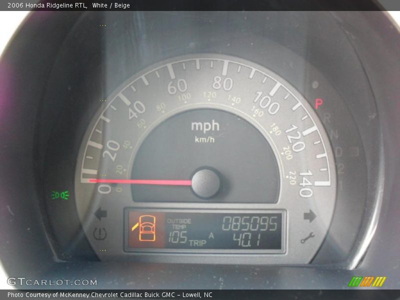 White / Beige 2006 Honda Ridgeline RTL