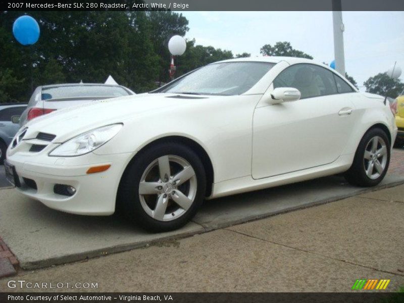 Arctic White / Beige 2007 Mercedes-Benz SLK 280 Roadster