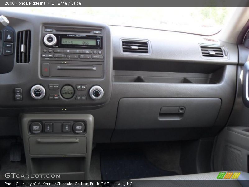 White / Beige 2006 Honda Ridgeline RTL