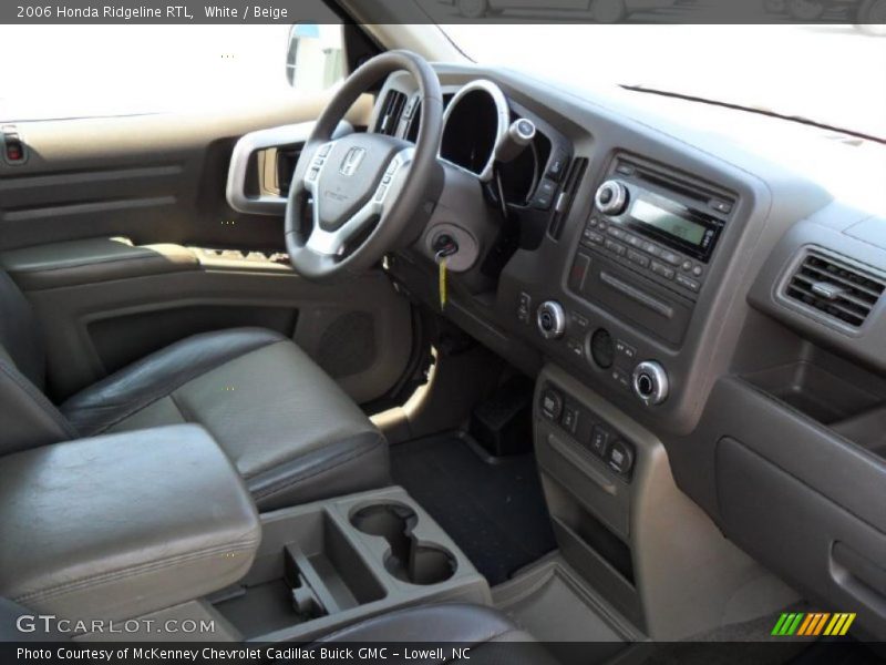 White / Beige 2006 Honda Ridgeline RTL