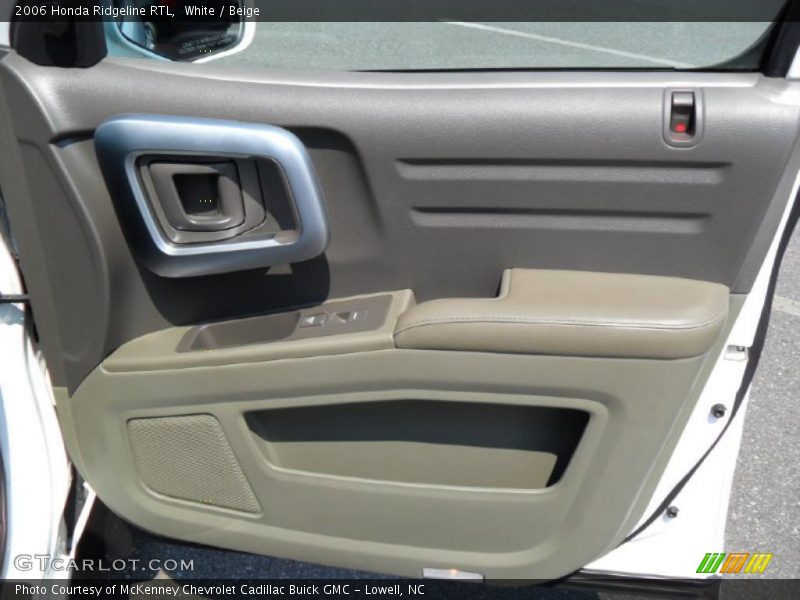 White / Beige 2006 Honda Ridgeline RTL