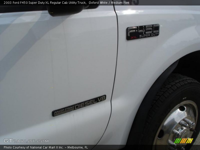 Oxford White / Medium Flint 2003 Ford F450 Super Duty XL Regular Cab Utility Truck