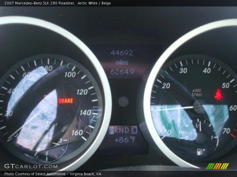 Arctic White / Beige 2007 Mercedes-Benz SLK 280 Roadster