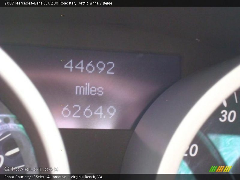Arctic White / Beige 2007 Mercedes-Benz SLK 280 Roadster