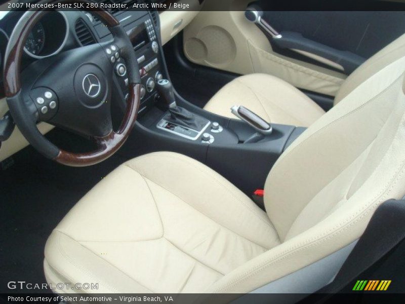 Arctic White / Beige 2007 Mercedes-Benz SLK 280 Roadster