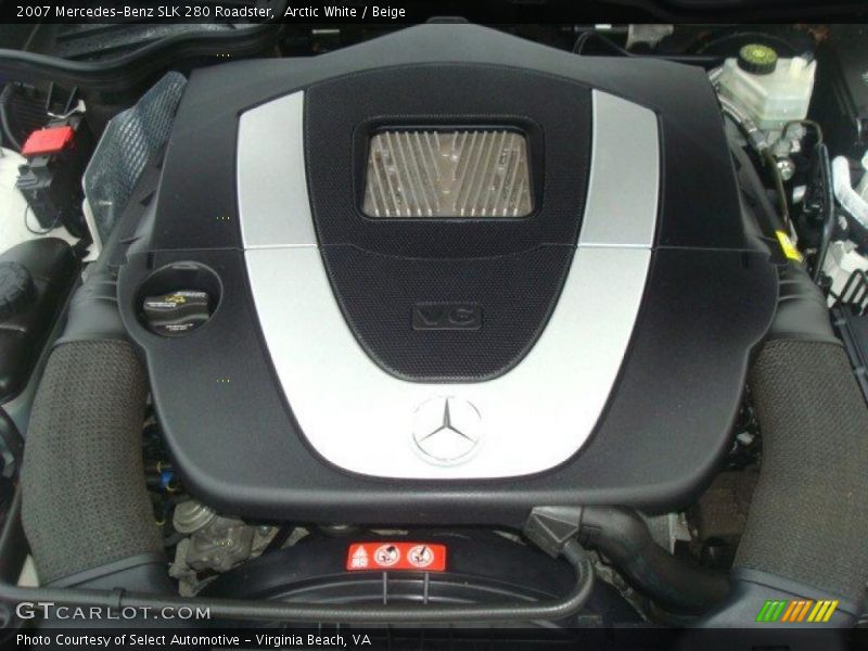 Arctic White / Beige 2007 Mercedes-Benz SLK 280 Roadster