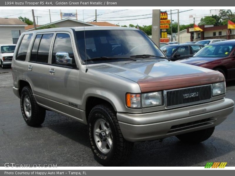 Golden Green Pearl Metallic / Brown 1994 Isuzu Trooper RS 4x4