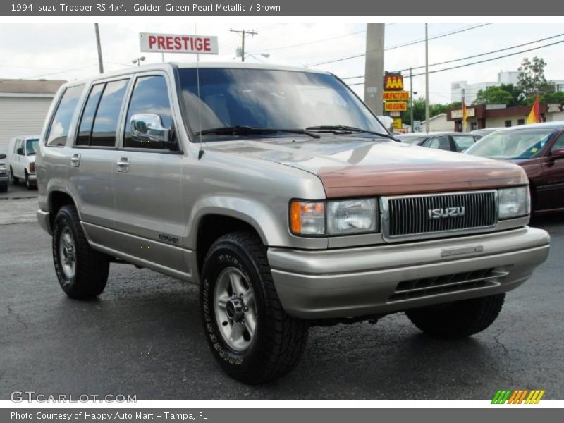 Golden Green Pearl Metallic / Brown 1994 Isuzu Trooper RS 4x4