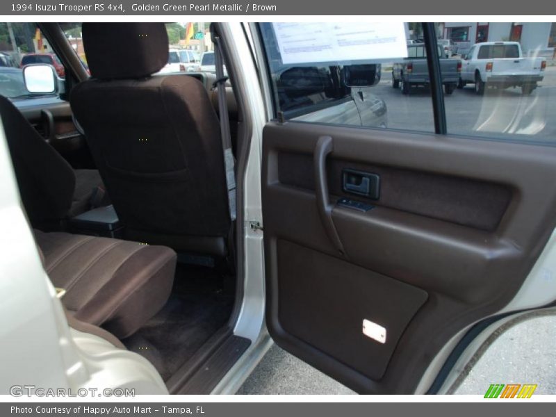 Golden Green Pearl Metallic / Brown 1994 Isuzu Trooper RS 4x4