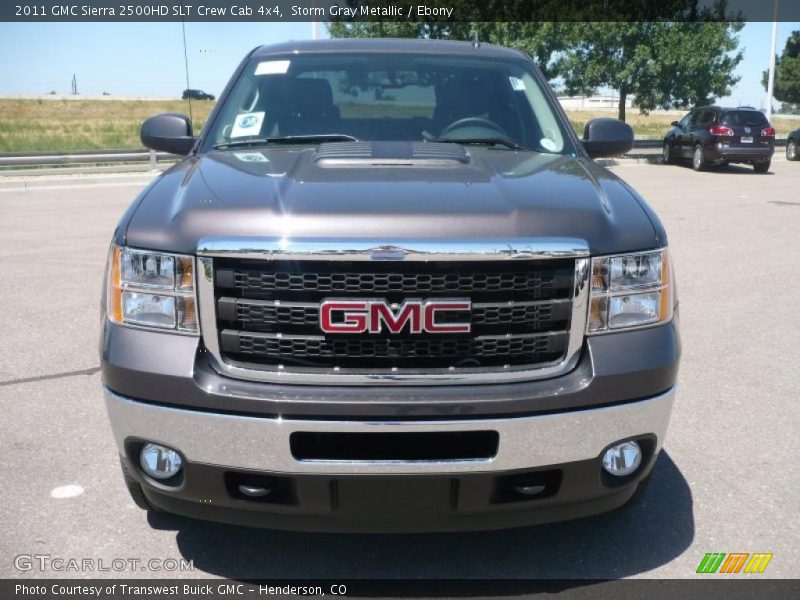 Storm Gray Metallic / Ebony 2011 GMC Sierra 2500HD SLT Crew Cab 4x4