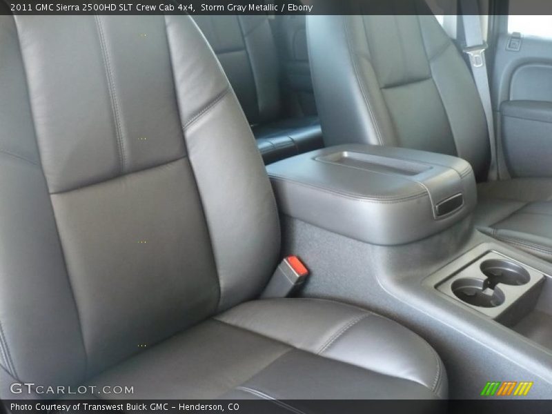 Storm Gray Metallic / Ebony 2011 GMC Sierra 2500HD SLT Crew Cab 4x4
