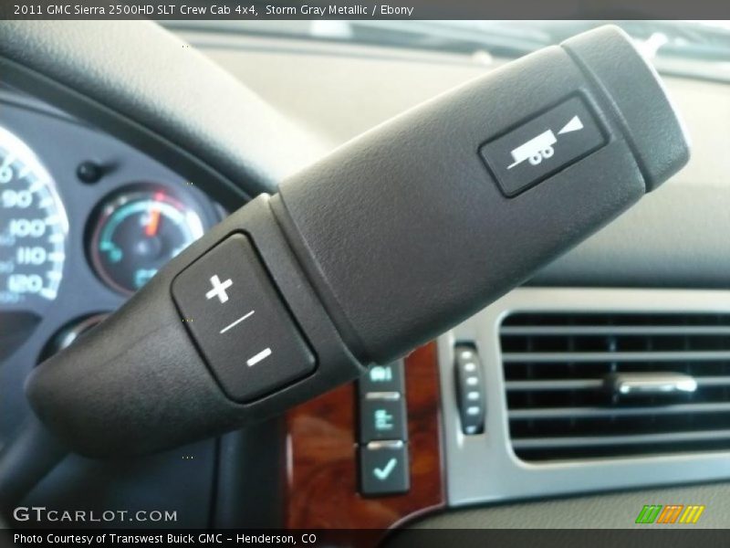 Storm Gray Metallic / Ebony 2011 GMC Sierra 2500HD SLT Crew Cab 4x4