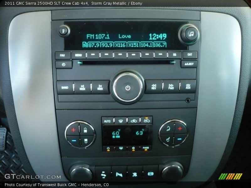 Storm Gray Metallic / Ebony 2011 GMC Sierra 2500HD SLT Crew Cab 4x4