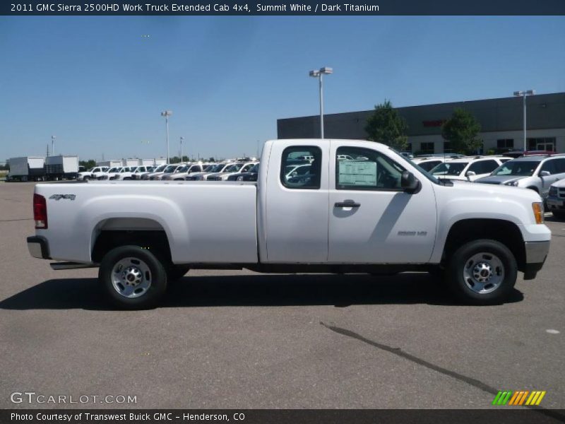 Summit White / Dark Titanium 2011 GMC Sierra 2500HD Work Truck Extended Cab 4x4