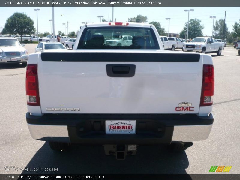 Summit White / Dark Titanium 2011 GMC Sierra 2500HD Work Truck Extended Cab 4x4