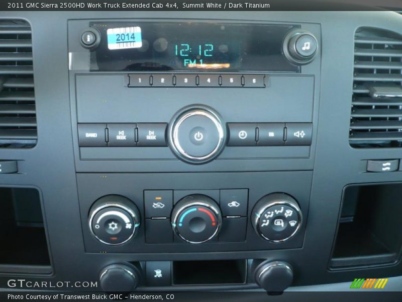 Summit White / Dark Titanium 2011 GMC Sierra 2500HD Work Truck Extended Cab 4x4