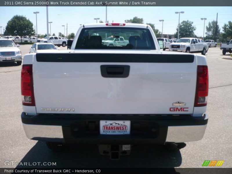 Summit White / Dark Titanium 2011 GMC Sierra 2500HD Work Truck Extended Cab 4x4
