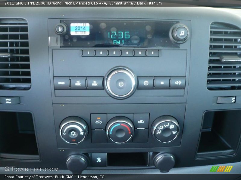 Summit White / Dark Titanium 2011 GMC Sierra 2500HD Work Truck Extended Cab 4x4