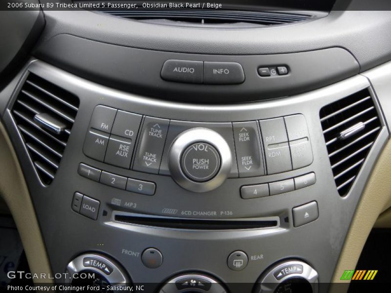 Obsidian Black Pearl / Beige 2006 Subaru B9 Tribeca Limited 5 Passenger
