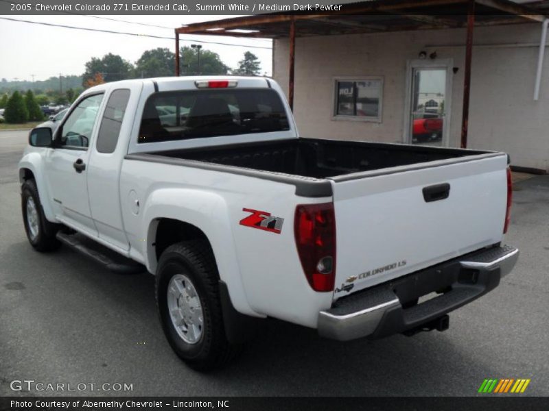 Summit White / Medium Dark Pewter 2005 Chevrolet Colorado Z71 Extended Cab
