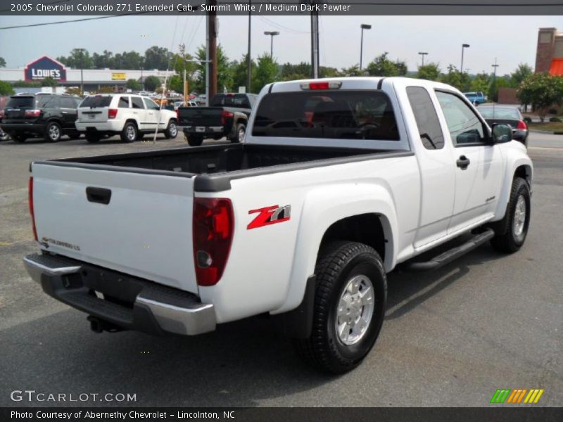 Summit White / Medium Dark Pewter 2005 Chevrolet Colorado Z71 Extended Cab