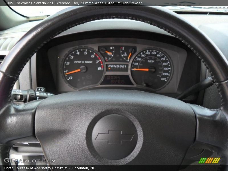 Summit White / Medium Dark Pewter 2005 Chevrolet Colorado Z71 Extended Cab