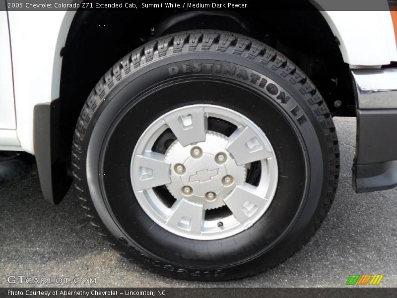Summit White / Medium Dark Pewter 2005 Chevrolet Colorado Z71 Extended Cab
